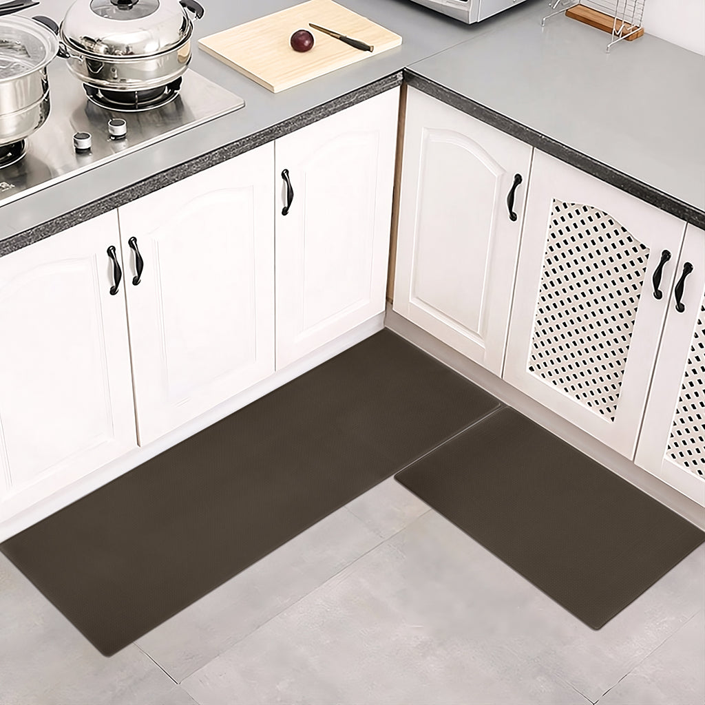Kitchen Floor Mat Two-piece Set Of Non-slip, Waterproof And Easy To Scrub For Home, Kitchen - RICALOUX
