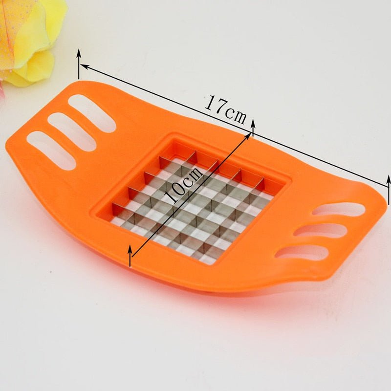 kitchen gadgets 2 Blades Potato Cutter Chopper Stainless French Fries Slicer for kitchen cortador de vegetales Home Kitchen Tool - RICALOUX
