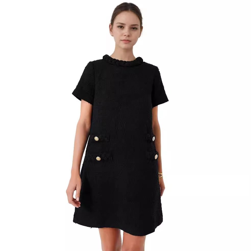 Women's Tweed Jack Dress Tight - RICALOUX