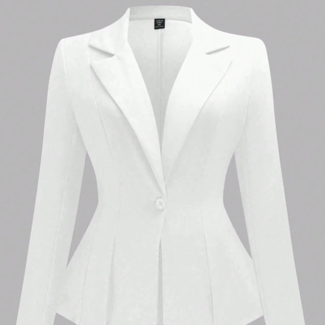Plus-size Solid-color Belted Suit European And American Style – Premium 0 | RICALOUX