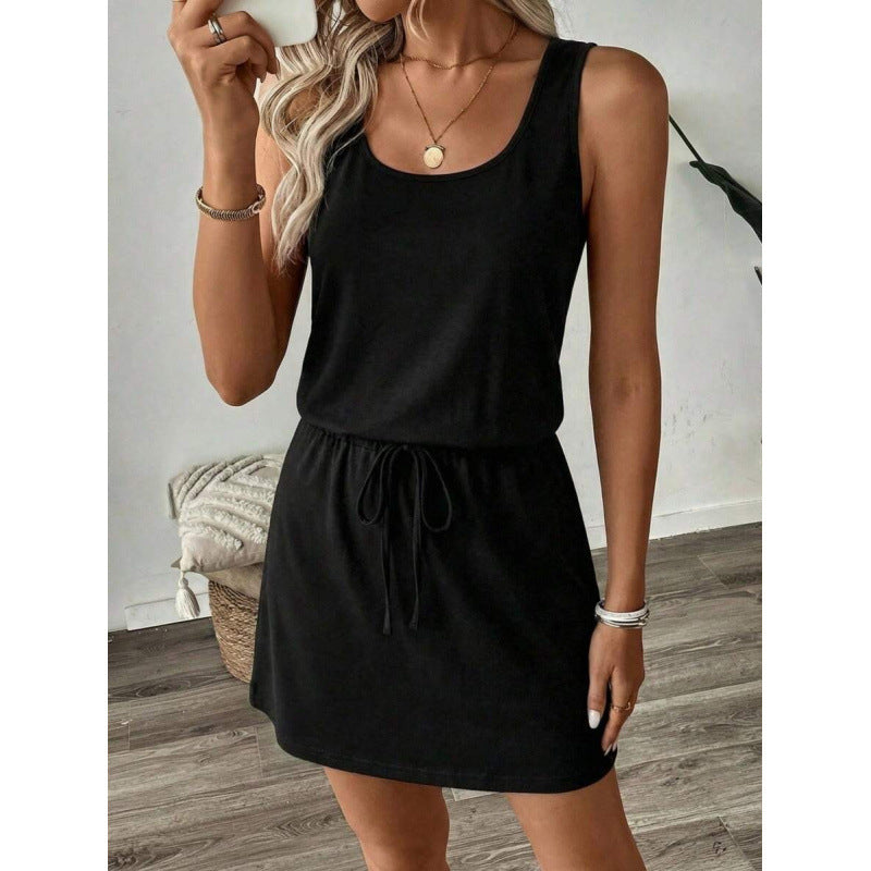 Ethnic Bohemian Crew-Neck Sleeveless Dress For Women by Ricaloux