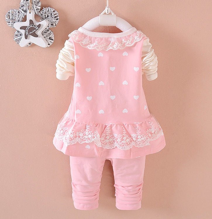 BibiCola Baby Girls Clothing Sets Toddle Tracksuits Kids Tops Pants 2pcs Tracksuits Kids Girls Clothes Baby Girl Clothes Set - RICALOUX