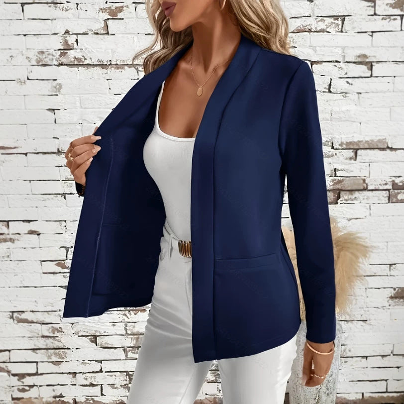 Fashionable Solid-color Cardigan Jacket by Ricaloux