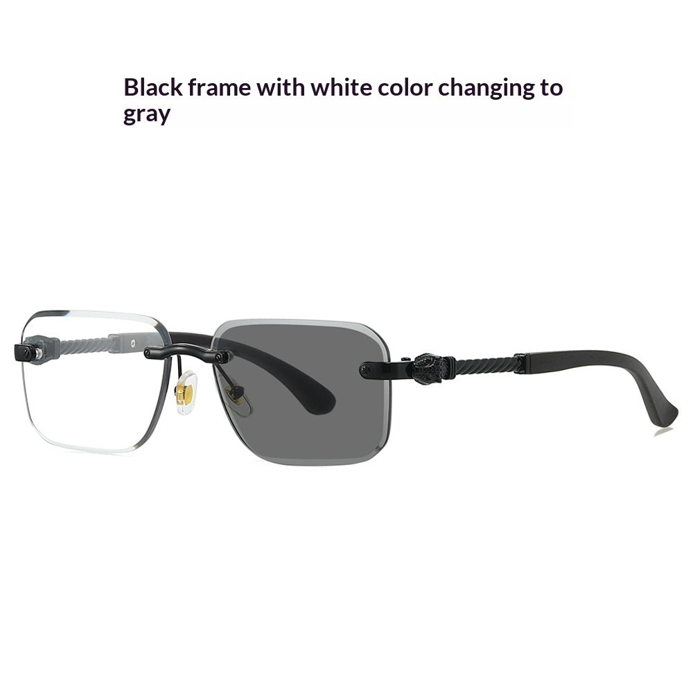 New Frameless Leopard-head Sunglasses With Photochromic Lenses by Ricaloux