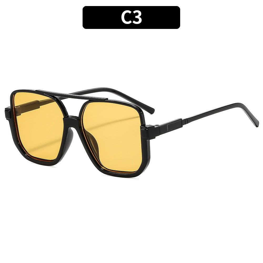 Y2K Chic Personality Double-bridge Semi-rimless Sunglasses – Premium 0 | RICALOUX