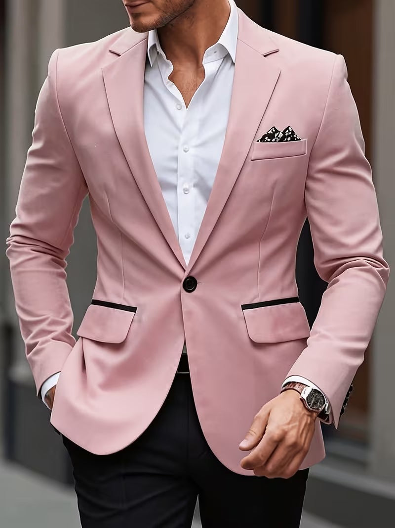 European-size Youth Business-Casual Color-Block Suit – Premium 0 | RICALOUX