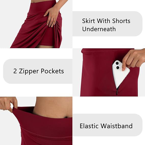 Womens Yoga Sports All-Match Long Skirt by Ricaloux