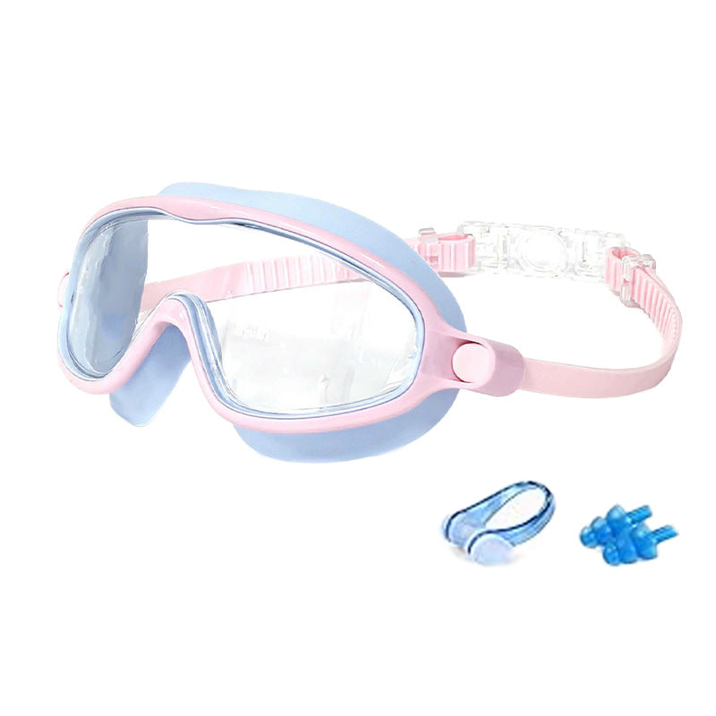 Kids Large-Frame Swimming Goggles With Nose Cover High-Definition Waterproof – Premium 0 | RICALOUX