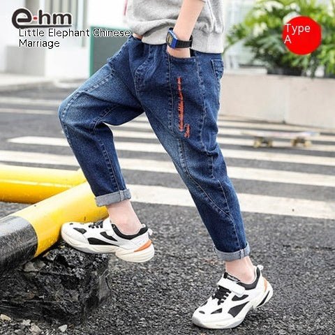 Boys' Denim Trousers Trousers Children's Clothing - RICALOUX