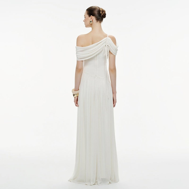 Womens French-style Off-shoulder Casual Dress by Ricaloux