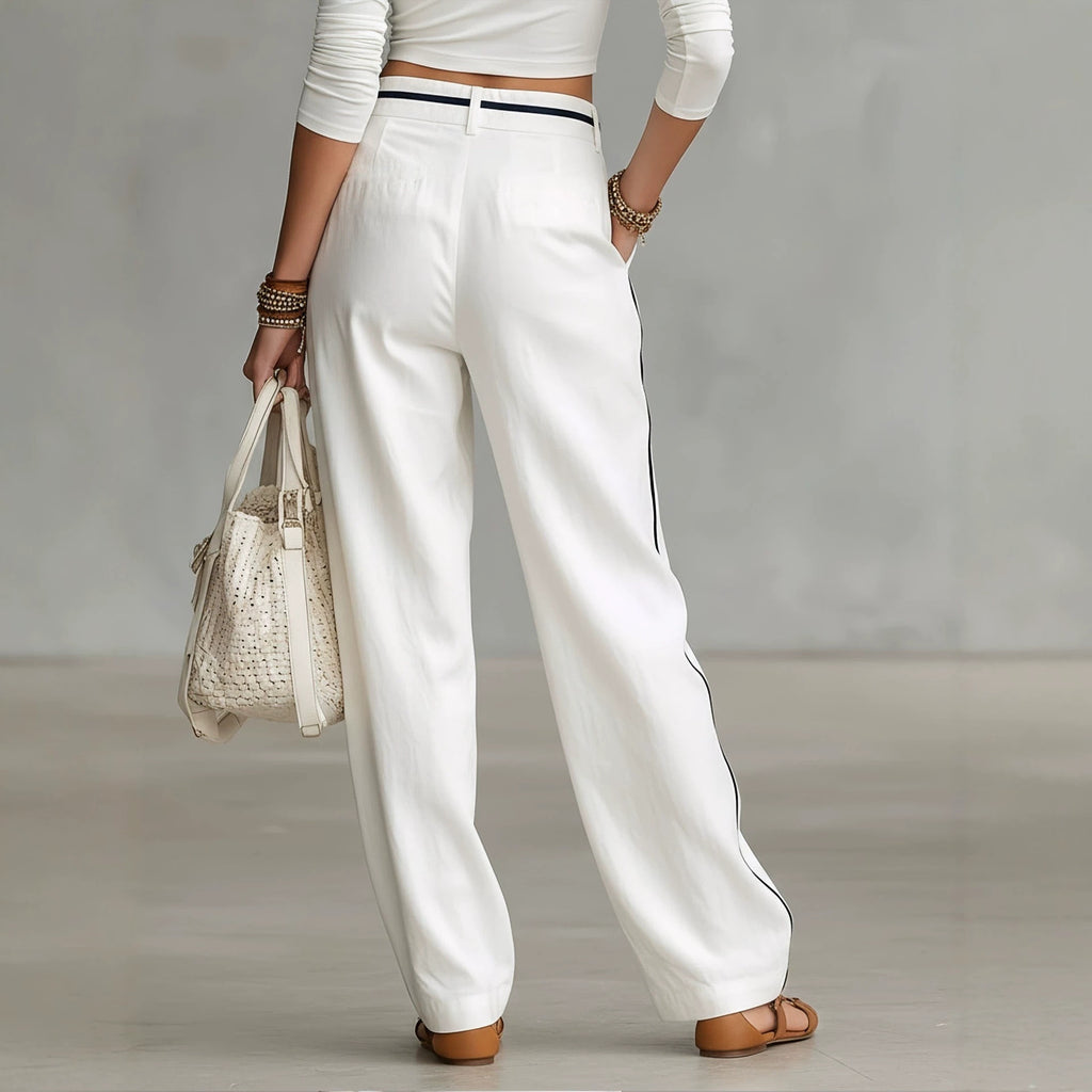 Womens Fashionable Casual Loose-fitting Versatile Trousers by Ricaloux