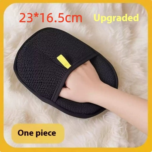 Pet Hair Remover Mitt Pet Hair Remover Gloves Deshedding Brush Glove For Dog Cat Rabbit With Long Short Curly Hair by Ricaloux