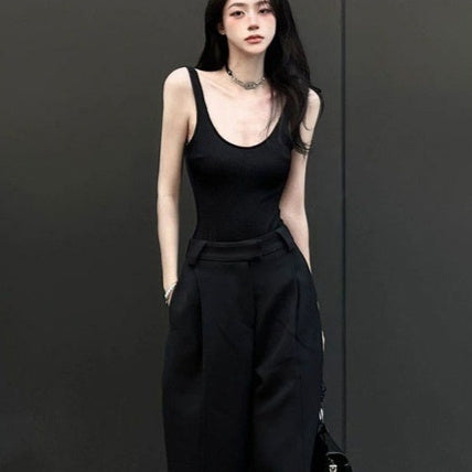 Womens Americanstyle Designer Halterneck Camisole With A Backless Design by Ricaloux