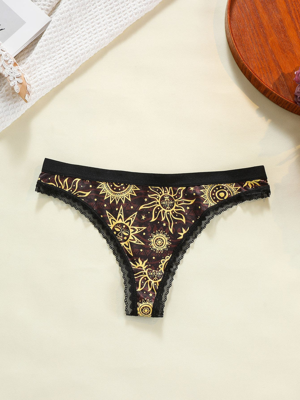Plus-size Lace-trimmed Low-rise Seamless Floral-print Womens Panties – Premium 0 | RICALOUX