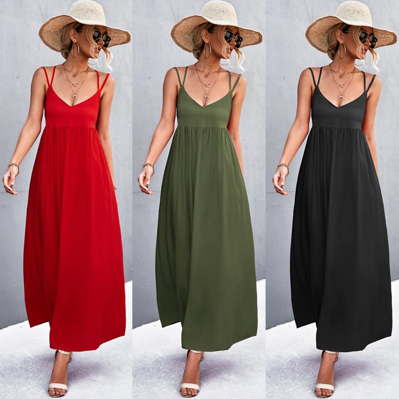 Women's Fashion Personalized Sling Dress - RICALOUX