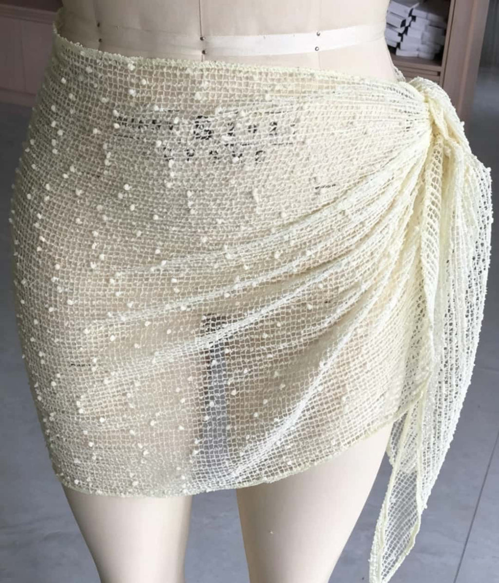 2026 Sequin Shawl & Wrap Dress, 2-in-1 Bikini Cover Up Sheer Beach Dress by Ricaloux