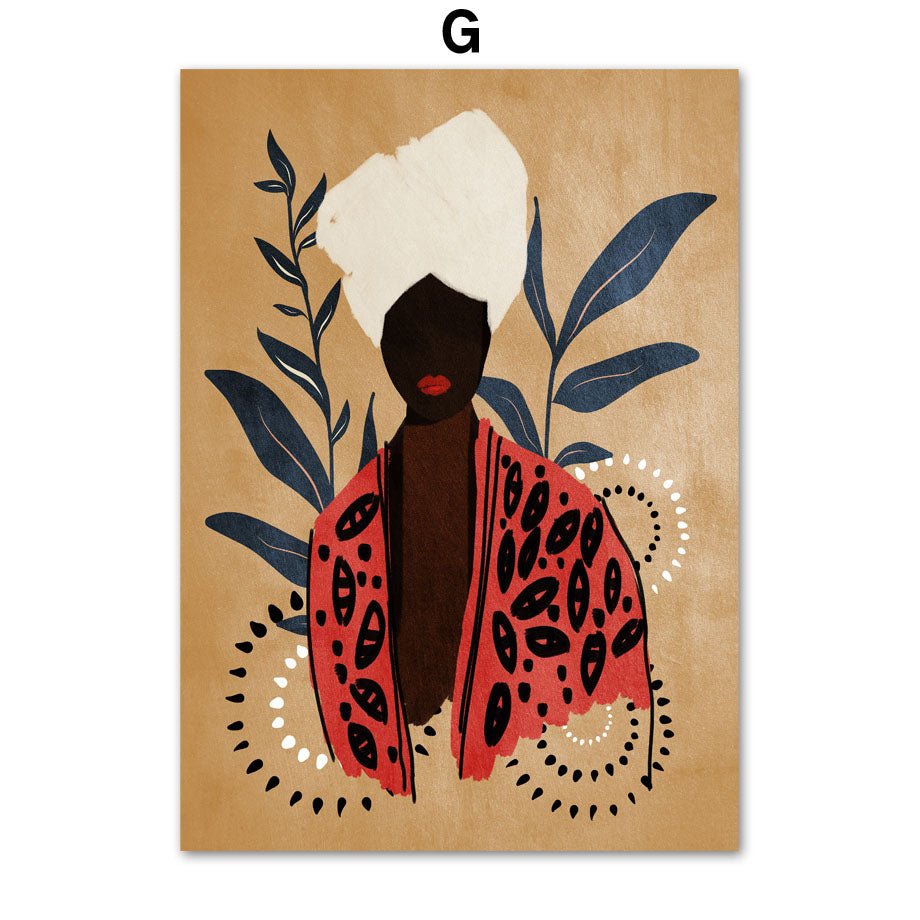 Home Decor Abstract Girl Canvas Painting - RICALOUX