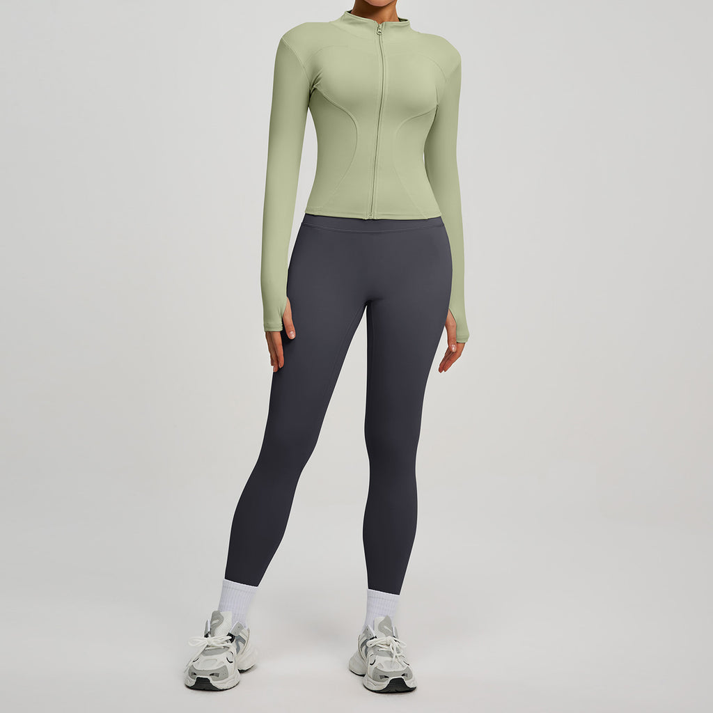 Fitness High-waist Butt-lifting Running Two-piece Set by Ricaloux