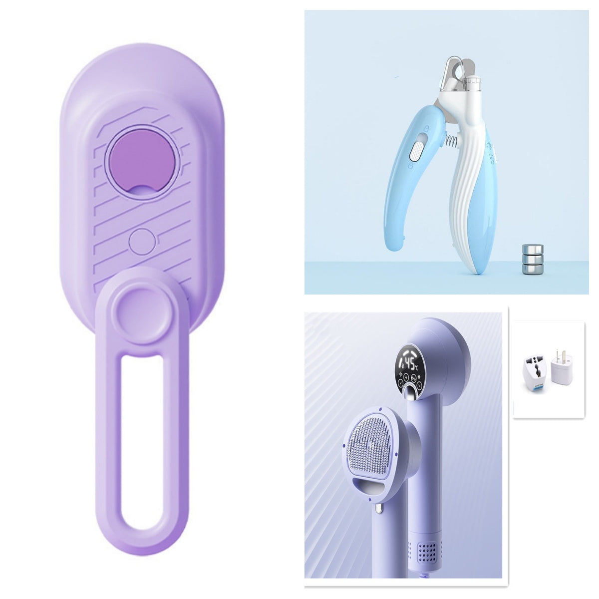 Pet Nail Clippers Dog Nail Clippers Cat Nail Clippers LED Electric Nail Grinder Pet Supplies LED Light Pet Nail Clippers by Ricaloux
