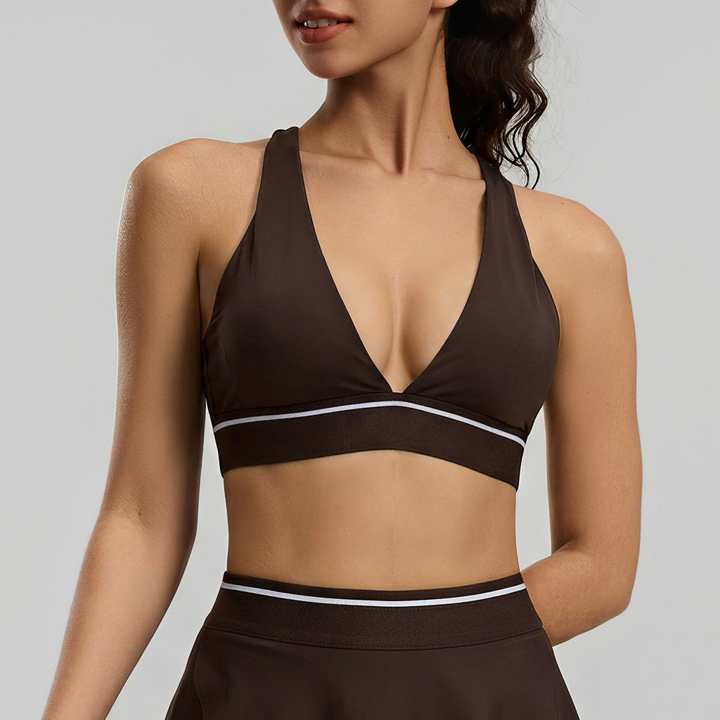 Women's Tight Yoga Bra With Beautiful Back Design, Versatile For Fitness, Sports And Daily Casual Wear by Ricaloux