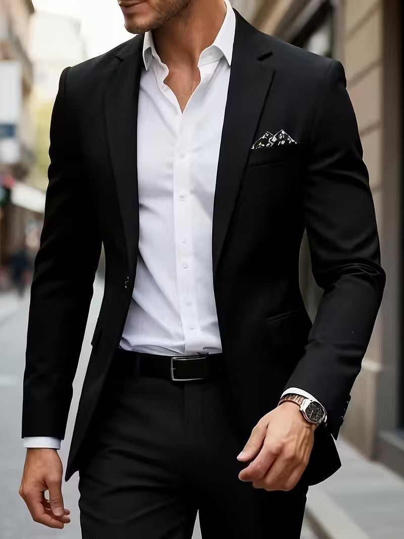 European-size Youth Business-Casual Color-Block Suit – Premium 0 | RICALOUX