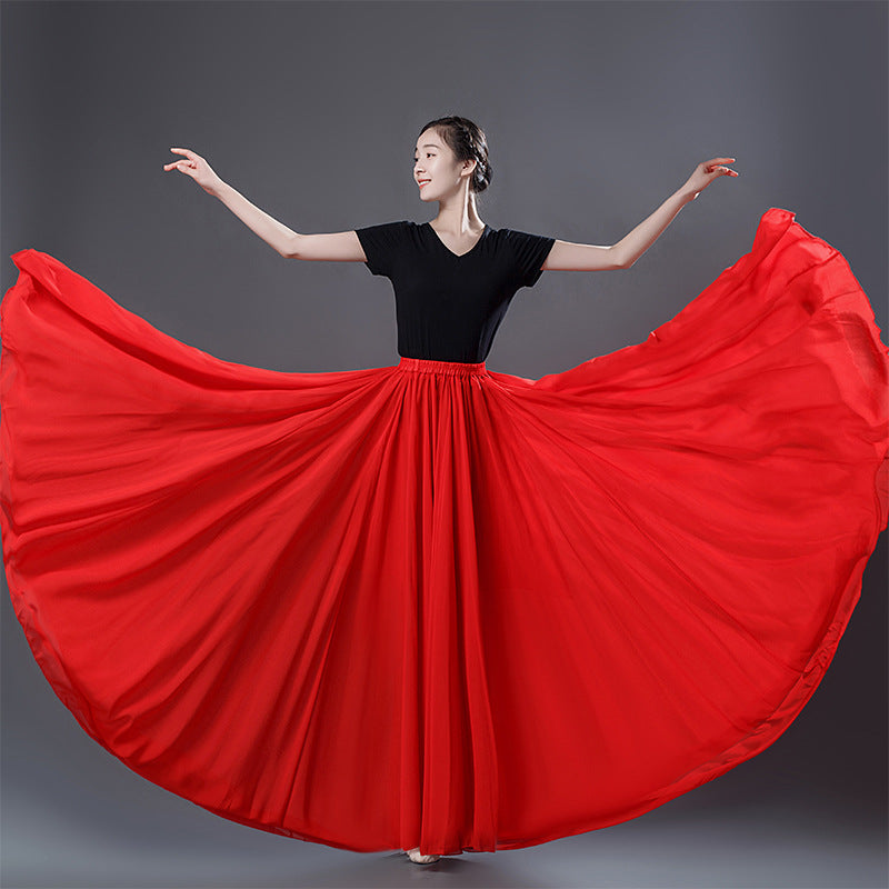 Flowing Long Dance Dress Performance Costume – Premium 0 | RICALOUX