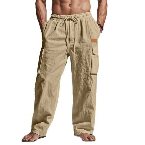 American-style Mens Cotton-linen Four-season Thin Breathable Workwear With Multiple Pockets – Premium 0 | RICALOUX