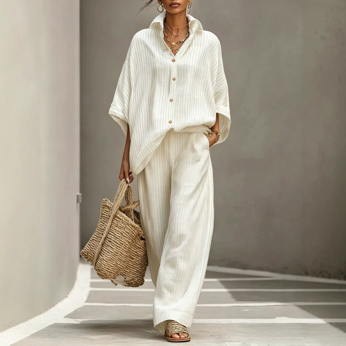Womens Cardigan Set Casual And Elegant Womens Outfit by Ricaloux