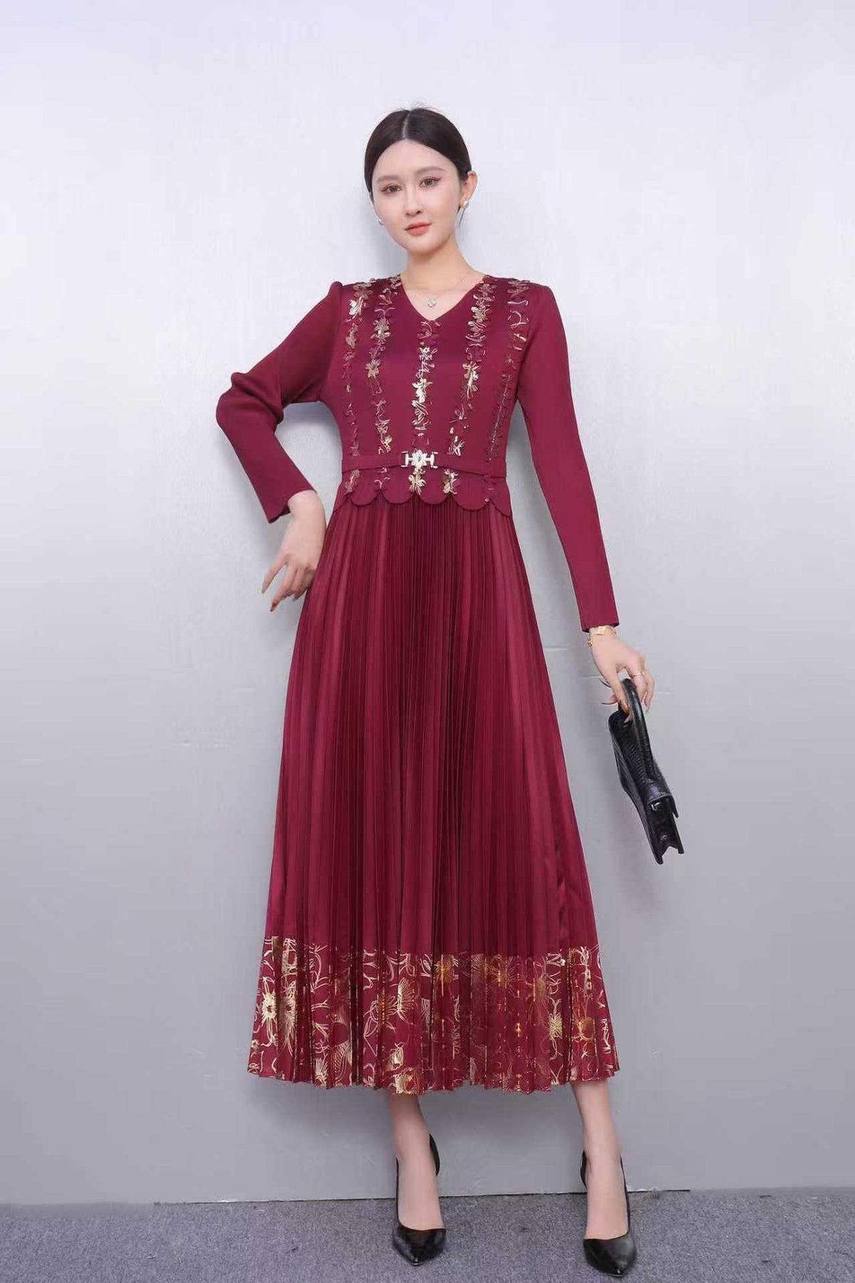 Elegant Plus-Size Loose-Fitting Dress For Women – Premium 0 | RICALOUX