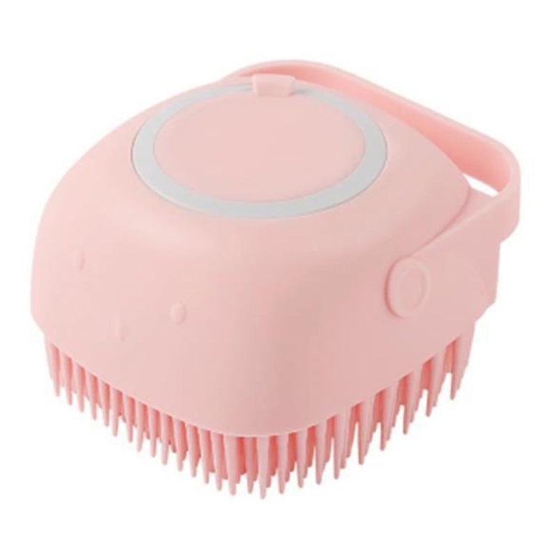 Silicone Dog Bath Massage Gloves Brush Pet Cat Bathroom Cleaning Tool Comb Brush For Dog Can Pour Shampoo Dog Grooming Supplies by Ricaloux