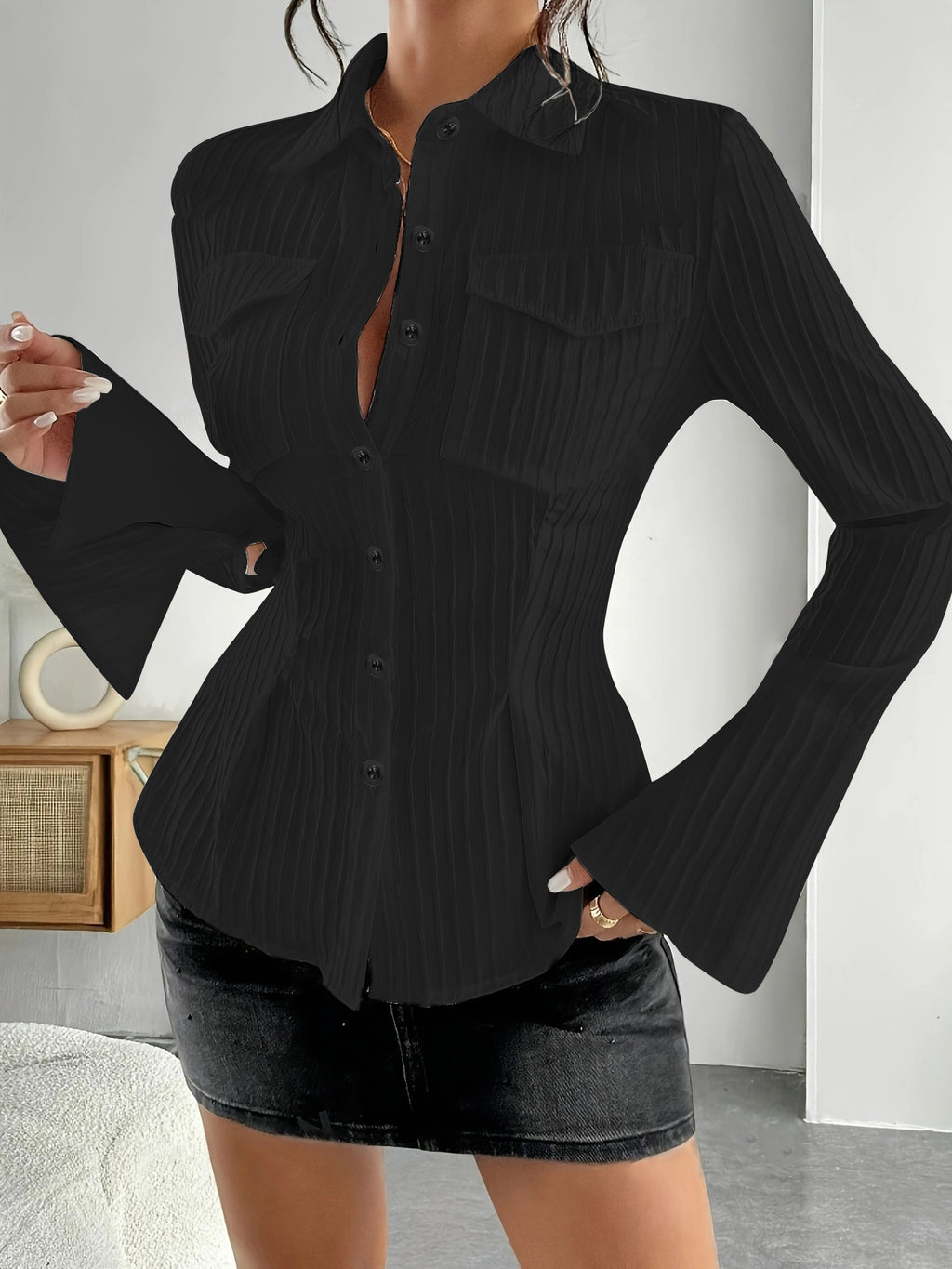 Fashionable French-style Pocket Shirt – Premium 0 | RICALOUX