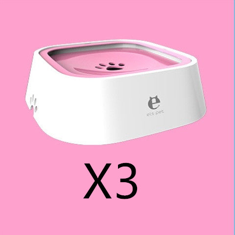 1.5L Cat Dog Water Bowl Carried Floating Bowl Anti-Overflow Slow Water Feeder Dispenser Pet Fountain ABS&PP Dog Supplies by Ricaloux