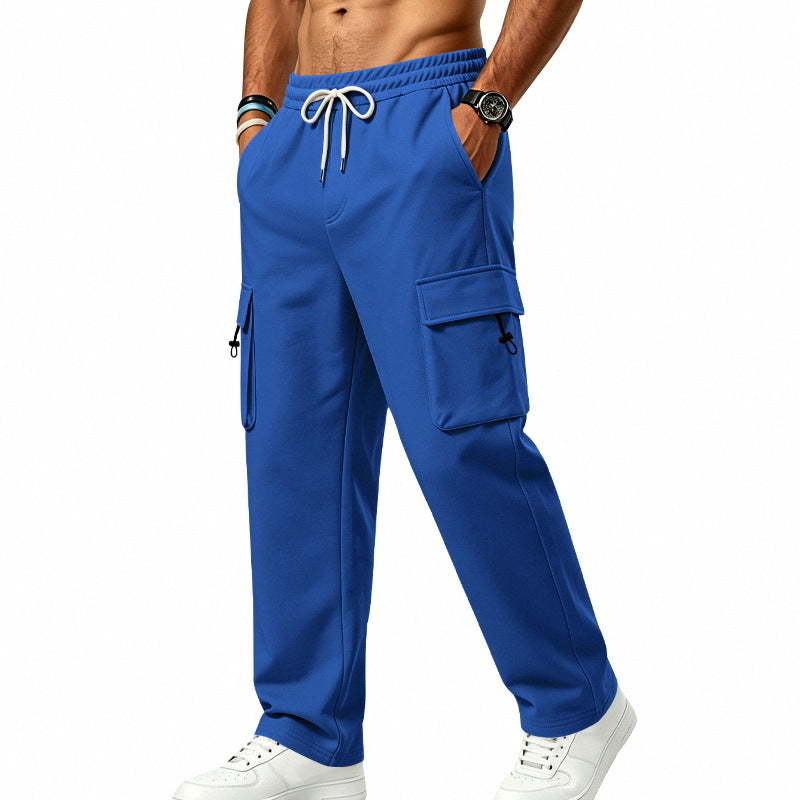 Mens Sporty-casual Multi-pocket Utility Trousers by Ricaloux