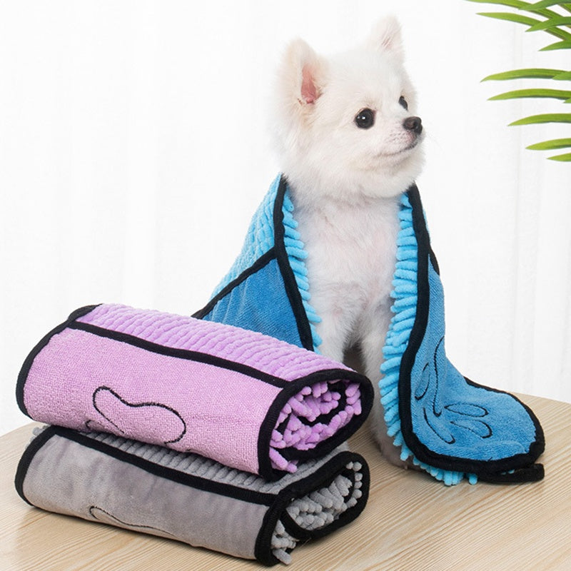 Dogs Cats Towels Super Absorbent Dog Bathrobe Microfiber Bath Towels Quick-Drying Cat Bath Towel For Pets Towel Dog Towels Pet Products by Ricaloux