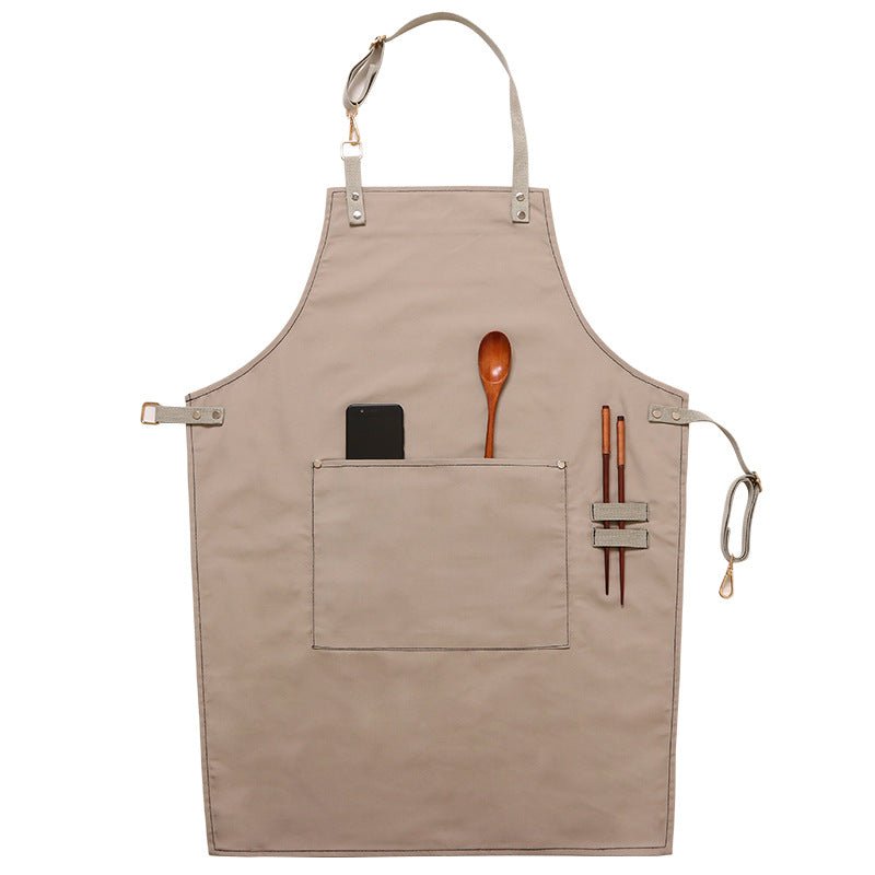 Home Kitchen Cooking Baking Drawing Men's And Women's Canvas Apron - RICALOUX