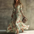Printed Casual Holiday Dress For A Stand-Alone Website by Ricaloux
