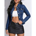 Womens Casual Chic Plus-size Denim Jacket – Premium 0 | RICALOUX