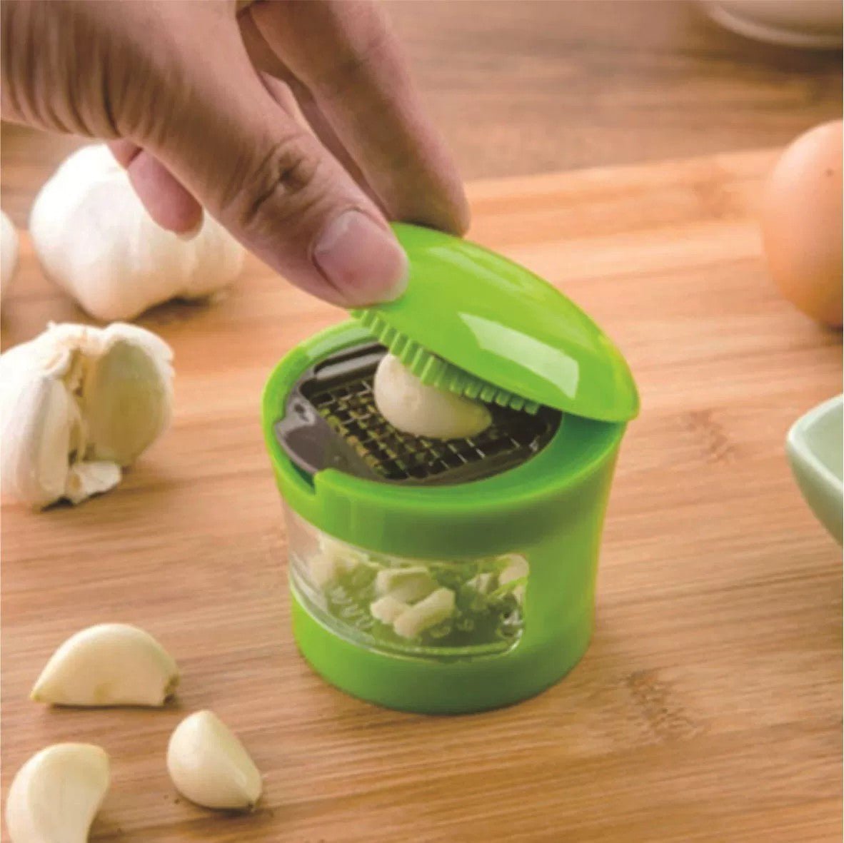 1pc Premium Stainless Steel Multifunctional Garlic Press, Manual Mincer, Slicer & Grater - Essential Kitchen Gadget For Home And Restaurant Use - RICALOUX