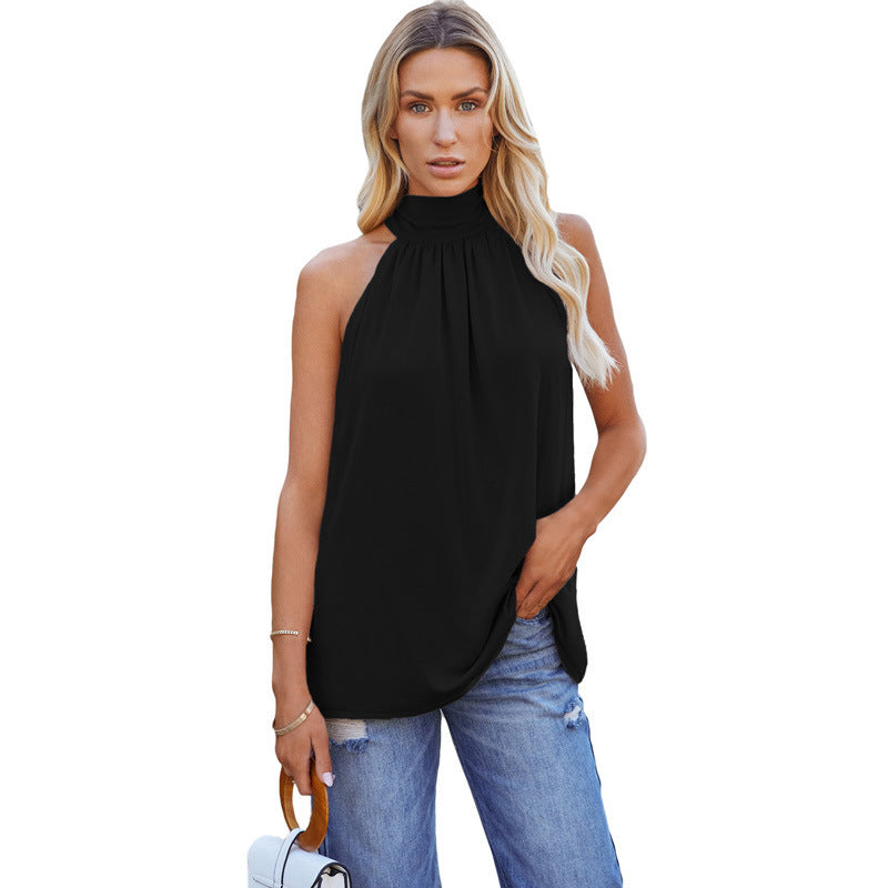 Womens Sleeveless Lace-up Vest by Ricaloux