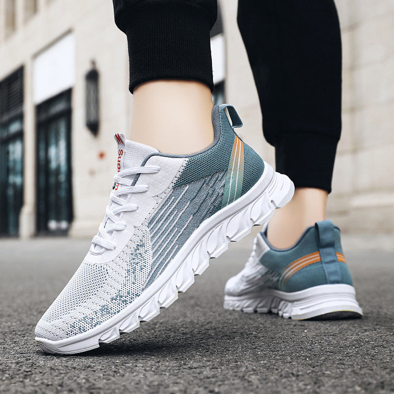 Men Sneakers Fashion Wavy Bottom Shoes Sport Running Walking Shoes by Ricaloux