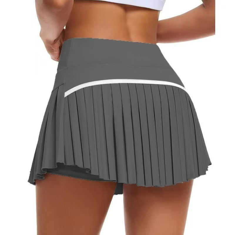 Fashionable Pleated High-waisted Skirt With Anti-exposure Design – Premium 0 | RICALOUX