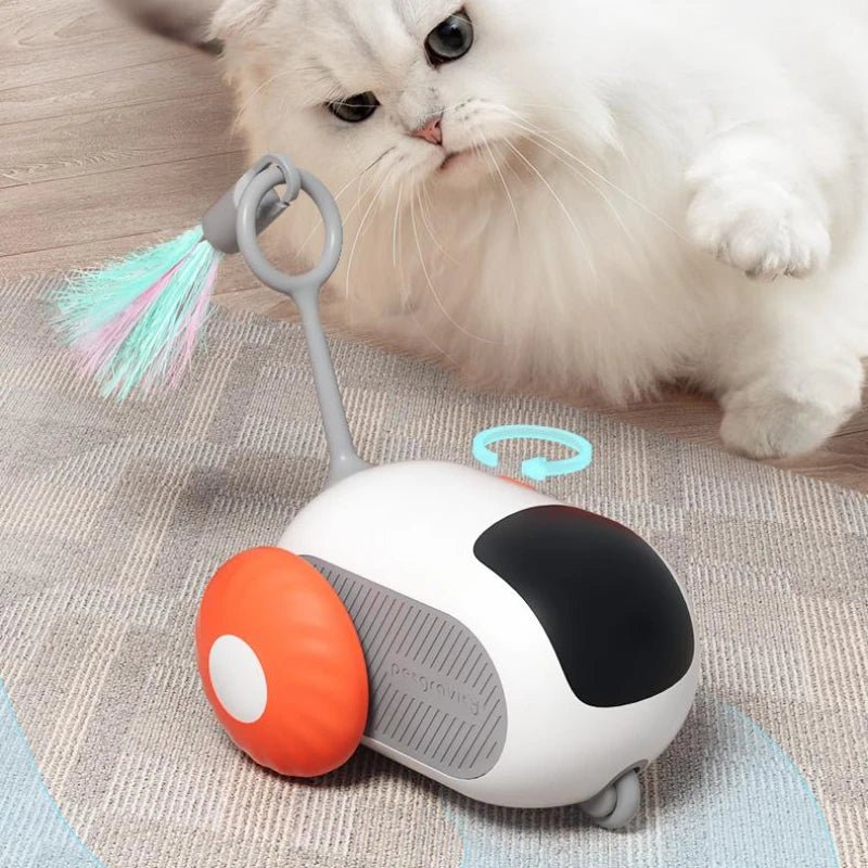 Remote Control Interactive Cat Car Toy USB Charging Chasing Automatic Self-moving Remote Smart Control Car Interactive Cat Toy Pet Products - RICALOUX