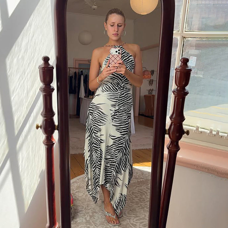 Chic Figure-flattering Off-shoulder Backless Asymmetrical Dress by Ricaloux