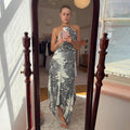 Chic Figure-flattering Off-shoulder Backless Asymmetrical Dress by Ricaloux
