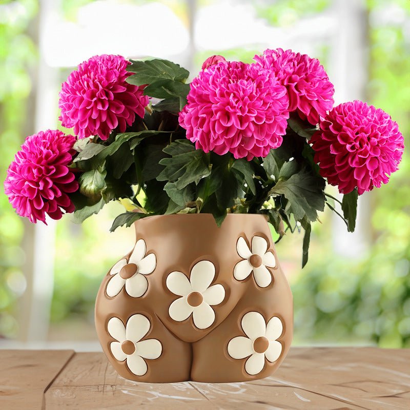 Creative Resin Body Art Flowerpot Home Home Decor - RICALOUX