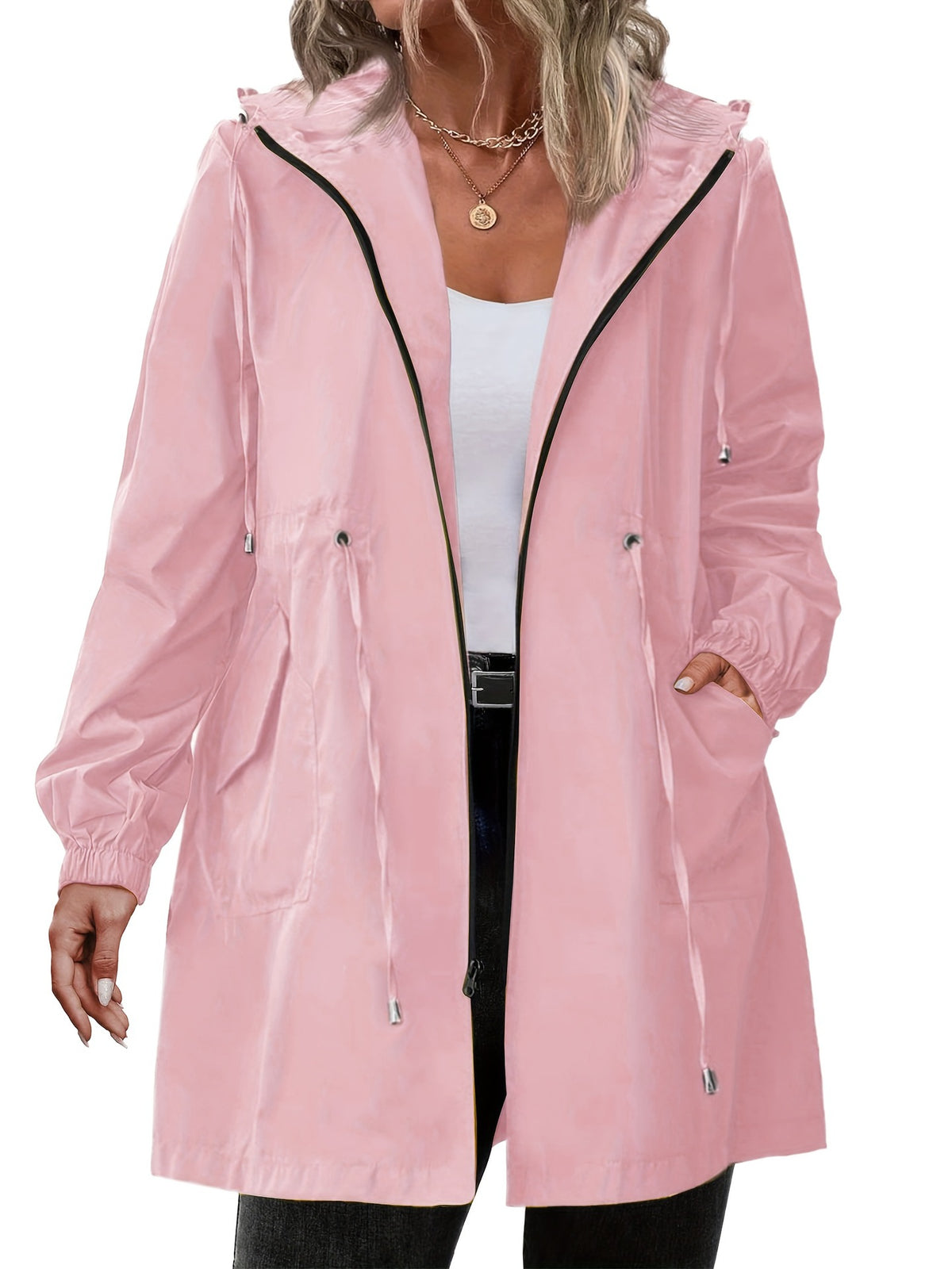 Plus-size Womens Outdoor Sportswear Lightweight Windbreaker by Ricaloux