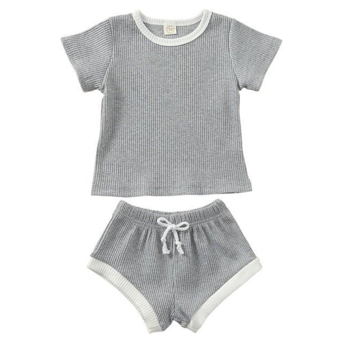Baby Girl Boy Clothes Short Sleeve Top T shirt Shorts - RICALOUX