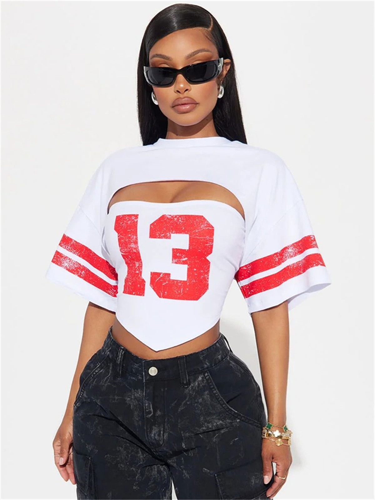 Summer New Cross-Border Womens Casual T-Shirt by Ricaloux