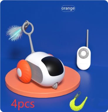 Remote Control Interactive Cat Car Toy USB Charging Chasing Automatic Self-moving Remote Smart Control Car Interactive Cat Toy Pet Products - RICALOUX