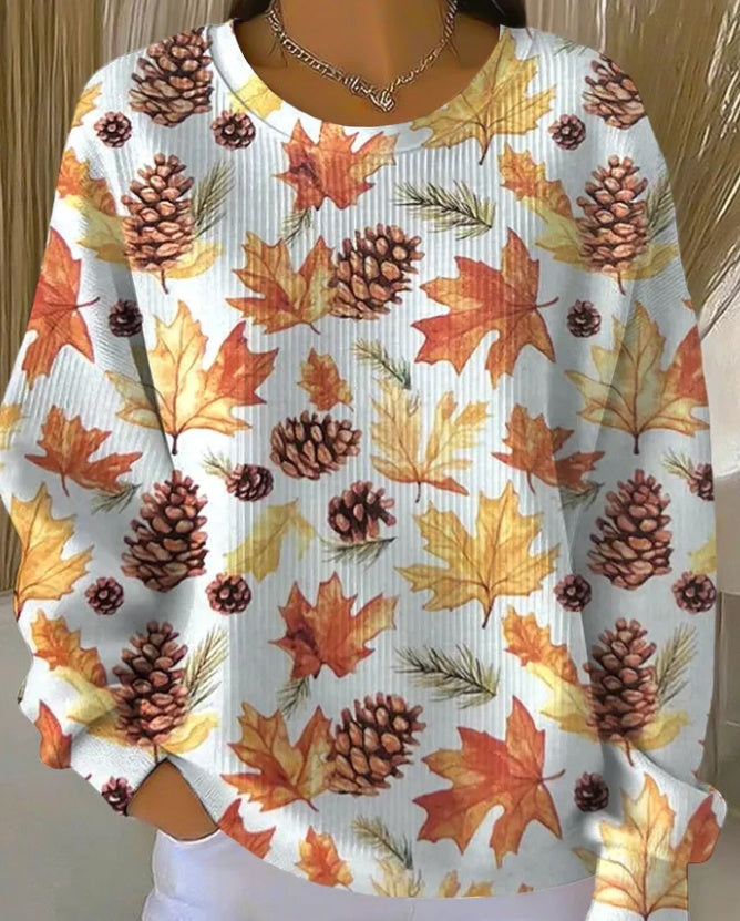 Snowflake Christmas Tree Mixed With Casual Commuting Sweater by Ricaloux